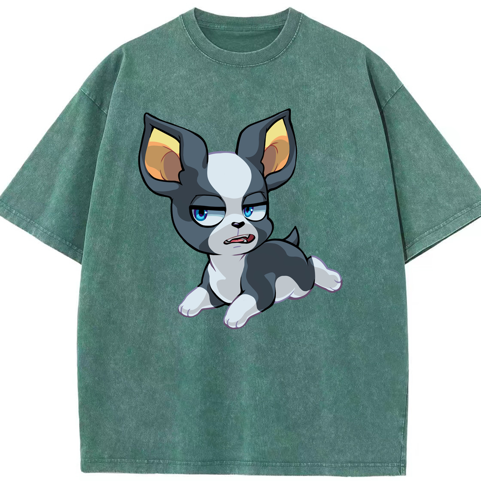 （画像用） ジョジョの奇妙な冒険 イギー JoJo's Bizarre Adventure Iggy 綿100% ヴィンテージ風 半袖Tシャツ（フロントプリント）
